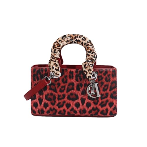 CORIOS Handtasche mit Leopardenmuster Damen PU-Leder Schultertasche Wasserdicht Umhängetaschen Mode Messenger-Tasche Henkeltasche Elegant Tote Beutel Tragetasche Henkeltaschen Rot M CORIOS Handtasche mit Leopardenmuster Damen PU-Leder Schultertasche Wasserdicht Umhängetaschen Mode Messenger-Tasche Henkeltasche Elegant Tote Beutel Tragetasche Henkeltaschen Rot M von CORIOS