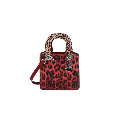 CORIOS Handtasche mit Leopardenmuster Damen PU-Leder Schultertasche Wasserdicht Umhängetaschen Mode Messenger-Tasche Henkeltasche Elegant Tote Beutel Tragetasche Henkeltaschen Rot S CORIOS Handtasche mit Leopardenmuster Damen PU-Leder Schultertasche Wasserdicht Umhängetaschen Mode Messenger-Tasche Henkeltasche Elegant Tote Beutel Tragetasche Henkeltaschen Rot S von CORIOS