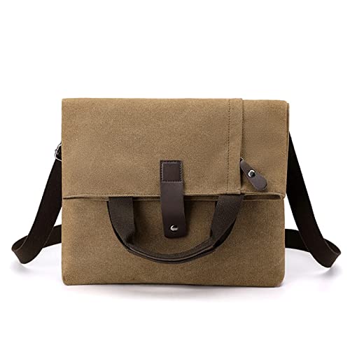 CORIOS Herren Umhängetaschen Canvas Schultertasche Casual Henkeltaschen Groß Schulterhandtasche Handtasche für Reise Schule Hochschule Arbeit Outdoor Braun CORIOS Herren Umhängetaschen Canvas Schultertasche Casual Henkeltaschen Groß Schulterhandtasche Handtasche für Reise Schule Hochschule Arbeit Outdoor Braun von CORIOS