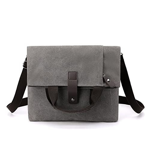 CORIOS Herren Umhängetaschen Canvas Schultertasche Casual Henkeltaschen Groß Schulterhandtasche Handtasche für Reise Schule Hochschule Arbeit Outdoor Grau CORIOS Herren Umhängetaschen Canvas Schultertasche Casual Henkeltaschen Groß Schulterhandtasche Handtasche für Reise Schule Hochschule Arbeit Outdoor Grau von CORIOS