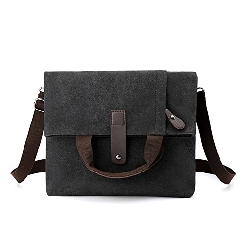 CORIOS Herren Umhängetaschen Canvas Schultertasche Casual Henkeltaschen Groß Schulterhandtasche Handtasche für Reise Schule Hochschule Arbeit Outdoor Schwarz CORIOS Herren Umhängetaschen Canvas Schultertasche Casual Henkeltaschen Groß Schulterhandtasche Handtasche für Reise Schule Hochschule Arbeit Outdoor Schwarz von CORIOS