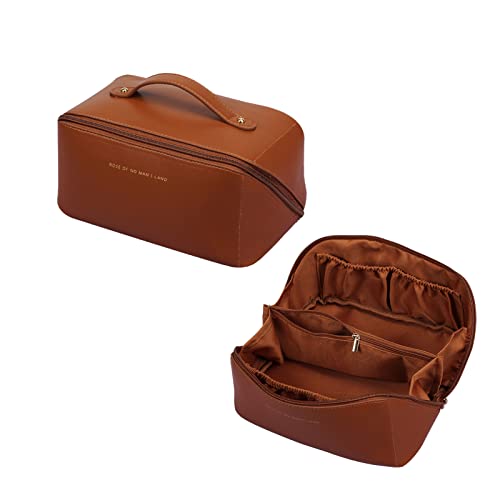 CORIOS Kulturtasche für Frauen Tragbare Kosmetiktasche Wasserabweisende Kulturbeutel Reise Waschbeutel Toilettenartikel Aufbewahrungstasche Damen Waschtasche für Badezimmerzubehör, Makeup Braun CORIOS Kulturtasche für Frauen Tragbare Kosmetiktasche Wasserabweisende Kulturbeutel Reise Waschbeutel Toilettenartikel Aufbewahrungstasche Damen Waschtasche für Badezimmerzubehör, Makeup Braun von CORIOS