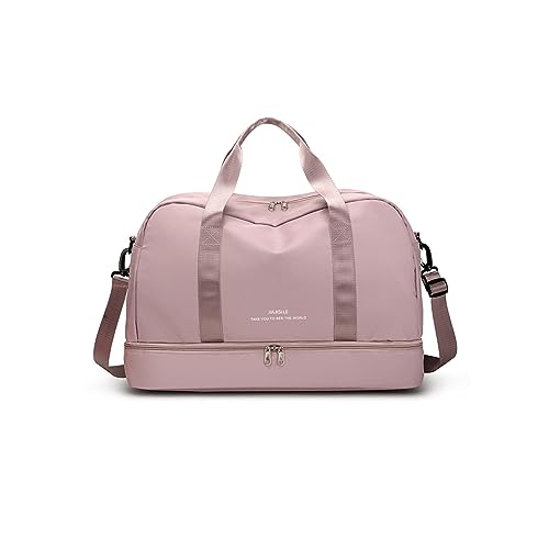 CORIOS Nylon Sporttasche für Herren/Damen Reisetaschen Duffle Bag Weekender Übernachtung Tasche Fitnesstasche Schwimmtasche Groß Trainingstasche Kabinenreisetasche für Reisen Sport Fitnessstudio Rosa CORIOS Nylon Sporttasche für Herren/Damen Reisetaschen Duffle Bag Weekender Übernachtung Tasche Fitnesstasche Schwimmtasche Groß Trainingstasche Kabinenreisetasche für Reisen Sport Fitnessstudio Rosa von CORIOS