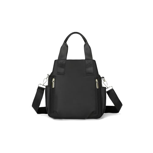 CORIOS Nylon Umhängetasche Damen Schultertasche Wasserdicht Henkeltasche Casual Tragetasche Multifunktionale Handtasche Leicht Tote Beutel Henkeltaschen für Einkaufen Reise Arbeit Alltag Schwarz CORIOS Nylon Umhängetasche Damen Schultertasche Wasserdicht Henkeltasche Casual Tragetasche Multifunktionale Handtasche Leicht Tote Beutel Henkeltaschen für Einkaufen Reise Arbeit Alltag Schwarz von CORIOS