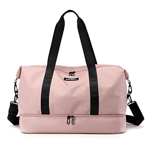 CORIOS Reisetaschen Duffle Bag Nylon Sporttasche für Damen/Herren Faltbare Weekender Übernachtung Tasche Kabinenreisetasche Groß Handtasche für Sport Fitnessstudio Reisen Rosa CORIOS Reisetaschen Duffle Bag Nylon Sporttasche für Damen/Herren Faltbare Weekender Übernachtung Tasche Kabinenreisetasche Groß Handtasche für Sport Fitnessstudio Reisen Rosa von CORIOS