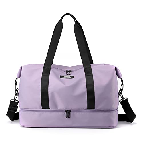 CORIOS Reisetaschen Duffle Bag Nylon Sporttasche für Damen/Herren Faltbare Weekender Übernachtung Tasche Kabinenreisetasche Groß Handtasche für Sport Fitnessstudio Reisen Violett CORIOS Reisetaschen Duffle Bag Nylon Sporttasche für Damen/Herren Faltbare Weekender Übernachtung Tasche Kabinenreisetasche Groß Handtasche für Sport Fitnessstudio Reisen Violett von CORIOS