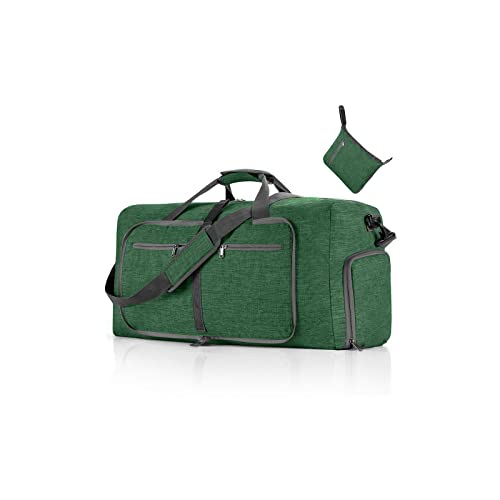 CORIOS Reisetaschen Duffle Bag für Herren/Damen 85L Faltbare Sporttasche Fitnesstasche Schwimmtasche Handgepäck Kabinenreisetasche Weekender Übernachtung Tasche Trainingstasche Dunkelgrün CORIOS Reisetaschen Duffle Bag für Herren/Damen 85L Faltbare Sporttasche Fitnesstasche Schwimmtasche Handgepäck Kabinenreisetasche Weekender Übernachtung Tasche Trainingstasche Dunkelgrün von CORIOS