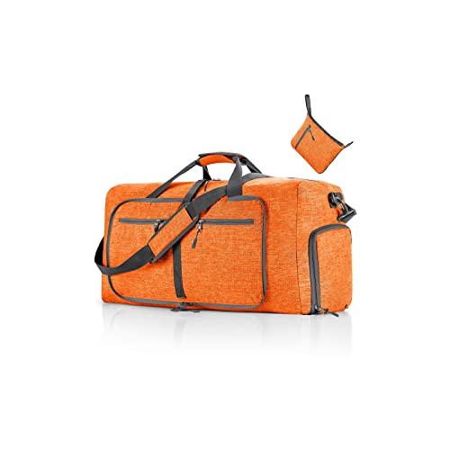 CORIOS Reisetaschen Duffle Bag für Herren/Damen 85L Faltbare Sporttasche Fitnesstasche Schwimmtasche Handgepäck mit Schuhfach Kabinenreisetasche Weekender Übernachtung Tasche Trainingstasche Orange CORIOS Reisetaschen Duffle Bag für Herren/Damen 85L Faltbare Sporttasche Fitnesstasche Schwimmtasche Handgepäck mit Schuhfach Kabinenreisetasche Weekender Übernachtung Tasche Trainingstasche Orange von CORIOS