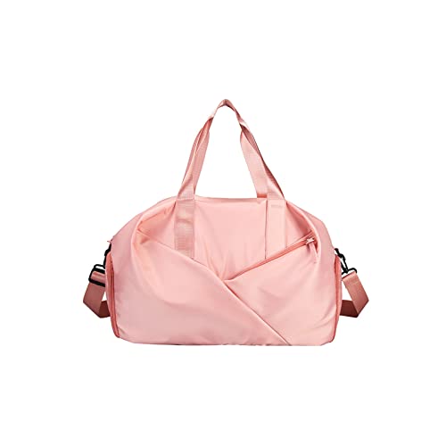 CORIOS Reisetaschen Duffle Bag für Herren/Damen Nylon Sporttasche Fitnesstasche Weekender Übernachtung Tasche Schwimmtasche Groß Kabinenreisetasche Trainingstasche Handgepäck mit Schuhfach Rosa von CORIOS