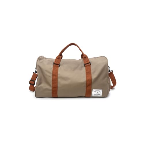 CORIOS Reisetaschen Duffle Bag für Herren/Damen Sporttasche Weekender Übernachtung Tasche Schwimmtasche Fitnesstasche Groß Kabinenreisetasche Trainingstasche für Sport Fitnessstudio Reisen Khaki von CORIOS