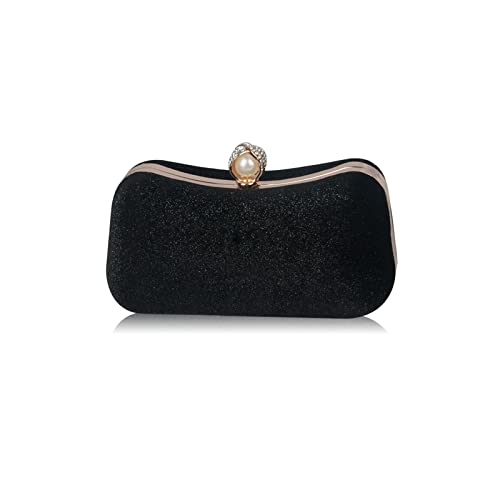 CORIOS Samt-Abendtaschen für Frauen Glitter Handtasche Shining Clutch Bag Glänzend Schultertasche Kette Tasche Portemonnaie Elegante Umhängetasche für Cocktail Party Tanzparty Abendparty Schwarz CORIOS Samt-Abendtaschen für Frauen Glitter Handtasche Shining Clutch Bag Glänzend Schultertasche Kette Tasche Portemonnaie Elegante Umhängetasche für Cocktail Party Tanzparty Abendparty Schwarz von CORIOS