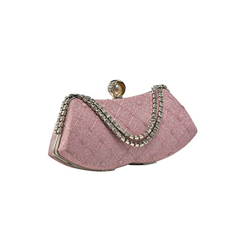 CORIOS Strass Abendtasche für Damen Shiny Diamant Clutch Tasche Elegante Kette Schultertasche Brauttasche Luxuriös Umhängetasche Klein Tasche Hochzeit Abschlussball Party Handtasche Rosa CORIOS Strass Abendtasche für Damen Shiny Diamant Clutch Tasche Elegante Kette Schultertasche Brauttasche Luxuriös Umhängetasche Klein Tasche Hochzeit Abschlussball Party Handtasche Rosa von CORIOS