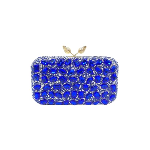 CORIOS Strass Clutch für Damen Shiny Abendtasche Diamant Clutch Tasche Klein Tasche Kette Schultertasche Elegante Umhängetasche für Bankett-Party Abschlussball Hochzeit Blau CORIOS Strass Clutch für Damen Shiny Abendtasche Diamant Clutch Tasche Klein Tasche Kette Schultertasche Elegante Umhängetasche für Bankett-Party Abschlussball Hochzeit Blau von CORIOS