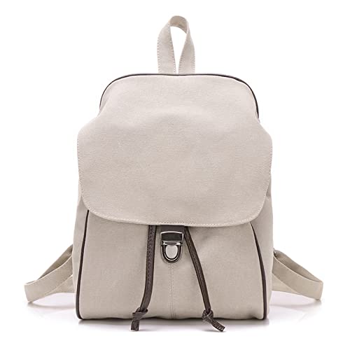 CORIOS Vintage Damen Rucksack Canvas Schultasche Multifunktionale Henkeltaschen Casual Schulranzen Schultertaschen für Arbeit Schule Büro Shopper Reise Outdoor Weiß CORIOS Vintage Damen Rucksack Canvas Schultasche Multifunktionale Henkeltaschen Casual Schulranzen Schultertaschen für Arbeit Schule Büro Shopper Reise Outdoor Weiß von CORIOS