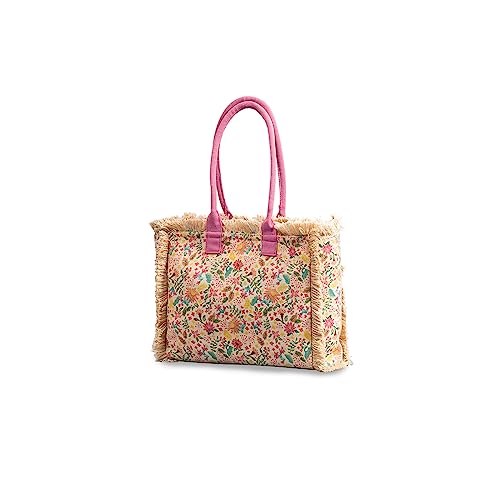 CORIOS Women Canvas Handbag Ethnic Style Tote Bag Retro Shoulder Bag with Tassels Summer Beach Bag Large Capacity Hobo Bag Bohemian Top Handle Bag for Vacation Beach Travel Daily Use Multicolour A CORIOS Women Canvas Handbag Ethnic Style Tote Bag Retro Shoulder Bag with Tassels Summer Beach Bag Large Capacity Hobo Bag Bohemian Top Handle Bag for Vacation Beach Travel Daily Use Multicolour A von CORIOS