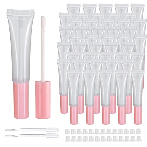 COSIDEA Leere Lipgloss-Tuben mit Zauberstab, 15 ml, 50 Stück, leer, rosa COSIDEA Leere Lipgloss-Tuben mit Zauberstab, 15 ml, 50 Stück, leer, rosa von COSIDEA