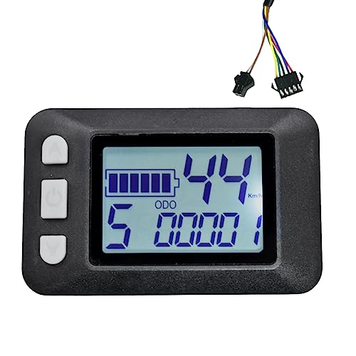 COSINE 1 Stück P9 LCD-Display, Armaturenbrettzähler, LCD-Display, Elektro-Fahrradzähler, 24 V, 36 V, 48 V, 60 V, für Elektroroller, LCD-Display (SM-Stecker) von COSINE