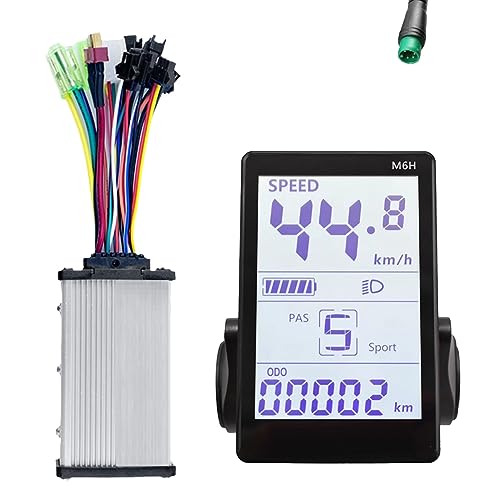 COSINE M6H LCD-Anzeigezähler für E-Bike + Sinuswellen-Controller, 36 V, 350 W, Universal-LCD-Display, für Elektrorollerteile (5 Pin) von COSINE