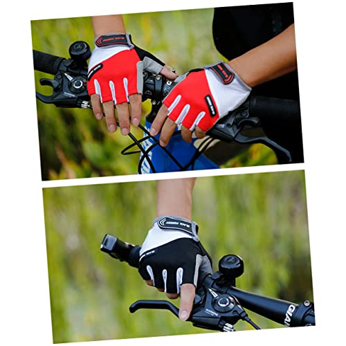 COSMEVIVI 1 Paar Unisex-Halbfingerhandschuhe Fitnesshandschuhe für Herren MTB-Handschuhe halbfinger Handschuhe Jogging Handschuhe halbe Finger Kurze Handschuhe Unisex Fahrradhandschuhe Black von COSMEVIVI