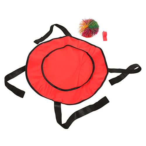 COSMEVIVI 1 Satz Netztaschenspielzeug Tailgating Roundnets-Spiel Hüpfscheibe Für Den Außenbereich Netzfangball Für Kinder Fangspiele Rasenspiel Kidcraft-spielset Ballspiele Fangen Rot Stoff von COSMEVIVI