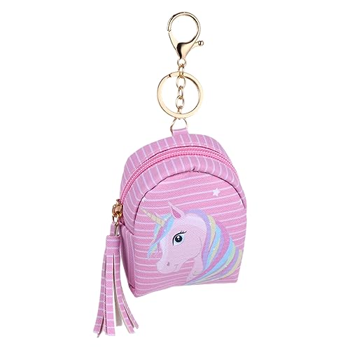 COSMEVIVI 1 Stück Einhorn Geldbörse Rucksack Geldbörse Geldbörsen Cartoon Brieftasche Schreibwaren Tasche Bezaubernde Geldbörse Kinder Geldbörse Reißverschlusstasche Bonbontasche von COSMEVIVI