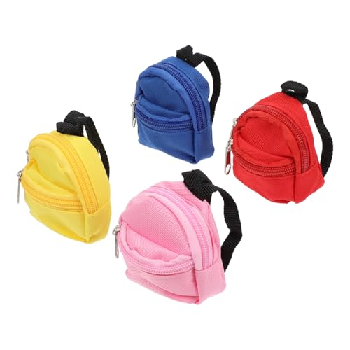 COSMEVIVI Lebendiger Mini-Rucksack Für Puppen 4-teiliges Set Dekorative Mini-Schultasche Ihre Miniatur-heimdekoration Und Sammlerstücke COSMEVIVI Lebendiger Mini-Rucksack Für Puppen 4-teiliges Set Dekorative Mini-Schultasche Ihre Miniatur-heimdekoration Und Sammlerstücke von COSMEVIVI