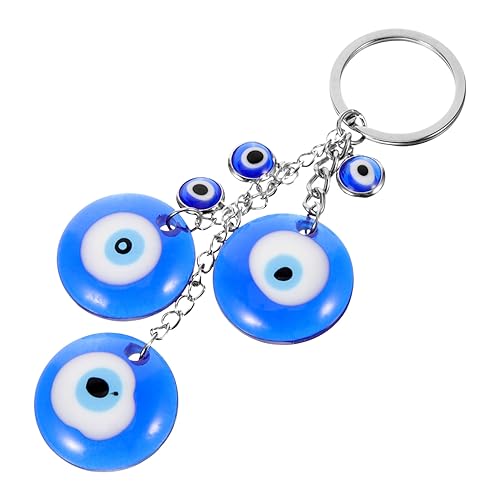 COSMEVIVI Böser Blick Schlüsselanhänger Blauer Evil Eye Charms Anhänger Schutzengel Schlüsselanhänger Mit Perlen Dekorationszubehör Für Tasche Und Schlüssel von COSMEVIVI