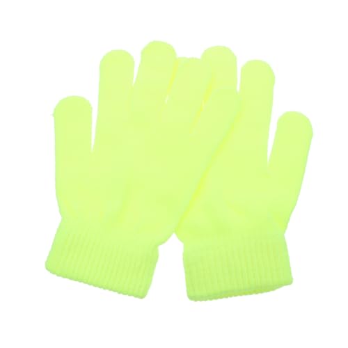 COSMEVIVI Fluoreszierende Vielseitige Strickhandschuhe Für Outdoor Aktivitäten Warme Winterhandschuhe Für Radfahren Und Wandern Ideal Für Und Sichtbarkeit von COSMEVIVI