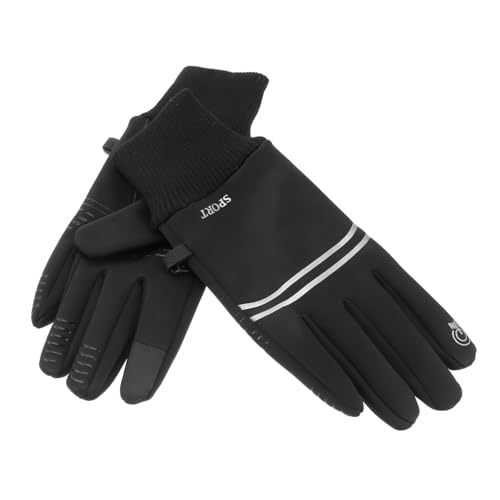 COSMEVIVI Handschuhe Herbst-Winter Winter Warm Touchscreen Reithandschuhe Wärme Stil Radfahren Outdoor Touchscreen Schwarz L von COSMEVIVI