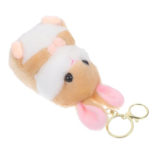 COSMEVIVI Plüsch-Hamster- stofftiere für freundinen anahtarlık schlüsselkette Key Chain Keychain Schlüsselanhänger Geldbörse Charme Hamsterplüsch PP-Baumwolle Yellow von COSMEVIVI