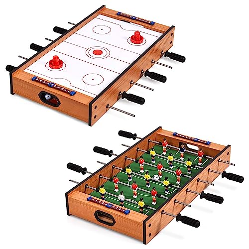COSTWAY 2 in 1 Spieltisch, Multifunktionsspieltisch aus Holz, Multi-Spieltisch, Air Hockeytisch und Tischkicker, perfekt für Spielzimmer, Bars, Partys, für Erwachsene und Kinder COSTWAY 2 in 1 Spieltisch, Multifunktionsspieltisch aus Holz, Multi-Spieltisch, Air Hockeytisch und Tischkicker, perfekt für Spielzimmer, Bars, Partys, für Erwachsene und Kinder von COSTWAY