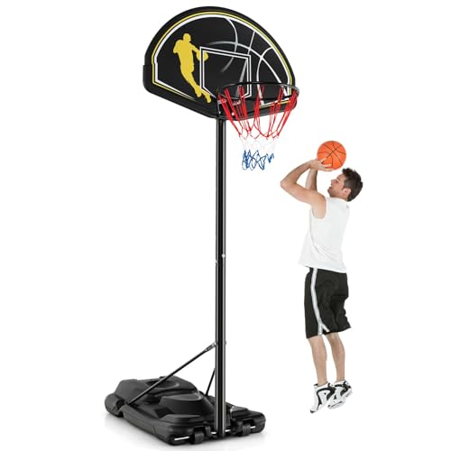 COSTWAY Basketballkorb Outdoor, Basketballständer 130-305 cm höhenverstellbar, Basketballkorb mit Ständer, 2 Rädern & 2 Netzen, Mobile Korbanlage Basketballanlage für Kinder, Erwachsene COSTWAY Basketballkorb Outdoor, Basketballständer 130-305 cm höhenverstellbar, Basketballkorb mit Ständer, 2 Rädern & 2 Netzen, Mobile Korbanlage Basketballanlage für Kinder, Erwachsene von COSTWAY