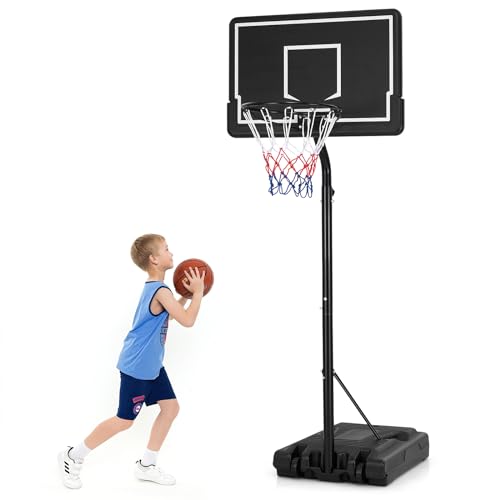 COSTWAY Basketballkorb Outdoor, Basketballständer 210-260cm höhenverstellbar auf Rädern, Korbanlage mit befüllbarer Basi & Rückwand, Basketballanlage Kinder für Innenbereich Außenbereich COSTWAY Basketballkorb Outdoor, Basketballständer 210-260cm höhenverstellbar auf Rädern, Korbanlage mit befüllbarer Basi & Rückwand, Basketballanlage Kinder für Innenbereich Außenbereich von COSTWAY