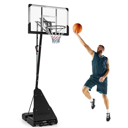 COSTWAY Basketballkorb Outdoor, tragbarer Basketballständer 150-305 cm höhenverstellbar, Basketballkorb mit Ständer, 2 Rädern, Mobile Korbanlage Basketballanlage für Kinder, Erwachsene COSTWAY Basketballkorb Outdoor, tragbarer Basketballständer 150-305 cm höhenverstellbar, Basketballkorb mit Ständer, 2 Rädern, Mobile Korbanlage Basketballanlage für Kinder, Erwachsene von COSTWAY