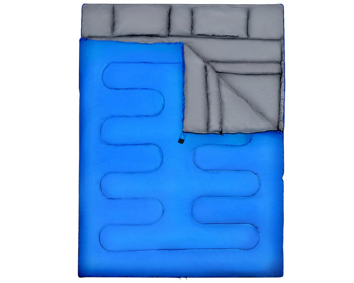 COSTWAY Doppelschlafsack, 220x150cm, 2 Personen+Kissen, 3 Jahreszeiten, 0°C COSTWAY Doppelschlafsack, 220x150cm, 2 Personen+Kissen, 3 Jahreszeiten, 0°C von COSTWAY