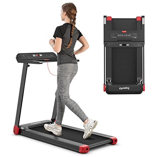 COSTWAY Laufband klappbar, Elektrisches Walking Pad Zuhause | 0,75 HP Elektromotor | 3 Modi & 12 Programme | LED Display | Geschwindigkeit 0-12 km/h | App-kontrolliert | Bluetooth-Lautsprecher von COSTWAY