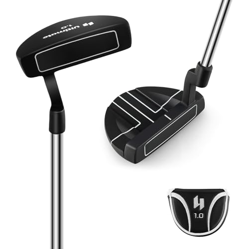 COSTWAY Golf Putter, 89 cm Mallet-Putter aus Edelstahl mit Edelstahlkopf & Rutschfester Griff, Golfschläger für Rechtshänder Damen Herren COSTWAY Golf Putter, 89 cm Mallet-Putter aus Edelstahl mit Edelstahlkopf & Rutschfester Griff, Golfschläger für Rechtshänder Damen Herren von COSTWAY