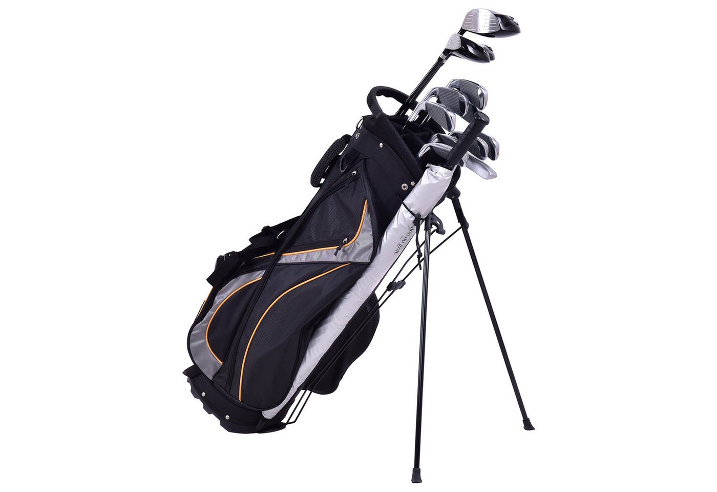 COSTWAY Golfballtasche Golfbag, für Max. 7 Schläger, Nylon schwarz von COSTWAY
