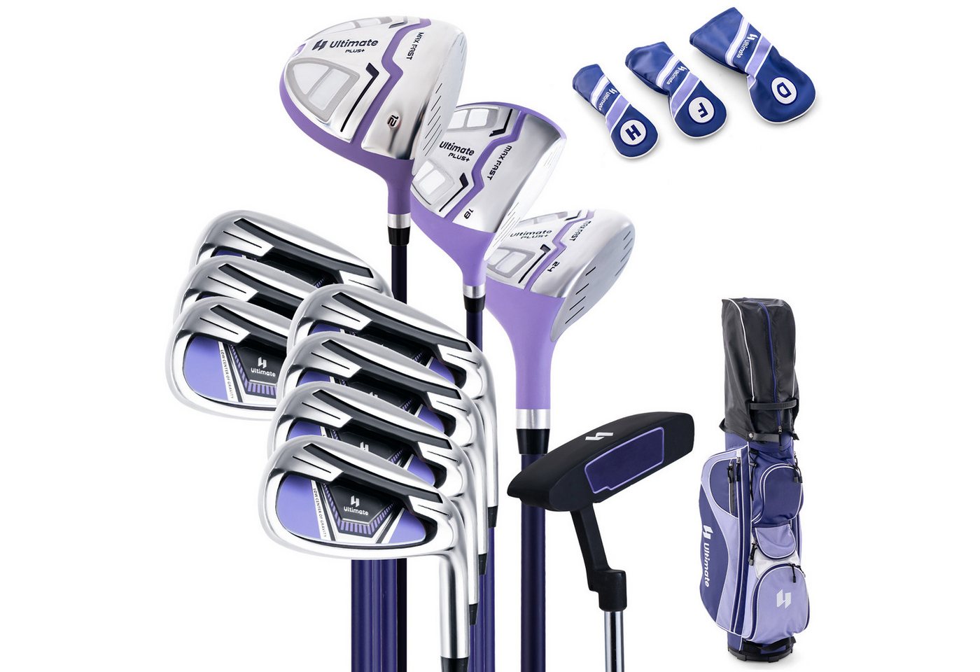 COSTWAY Golfschläger + Golfbag, 11-tlg. von COSTWAY