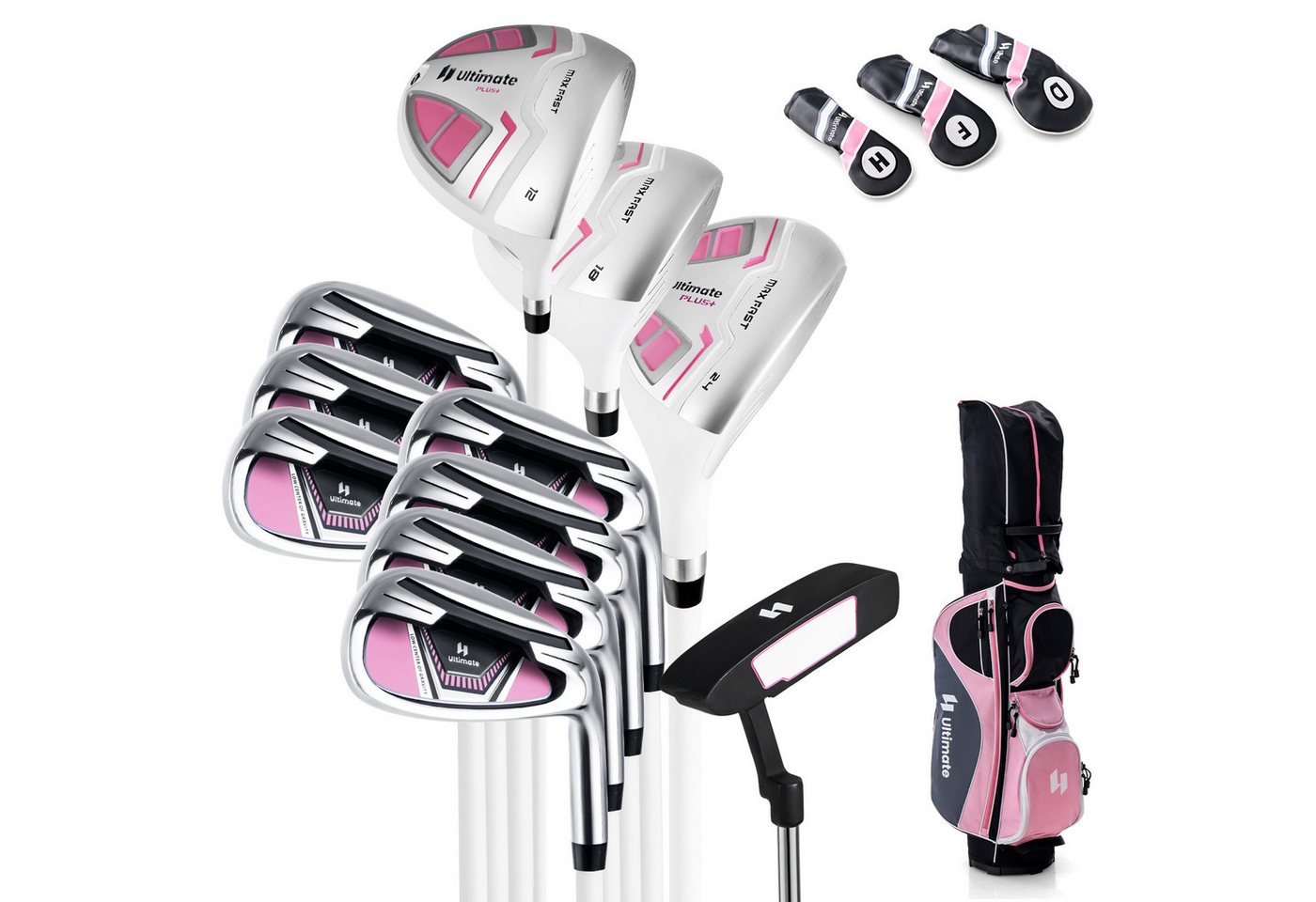 COSTWAY Golfschläger + Golfbag, 11-tlg. von COSTWAY