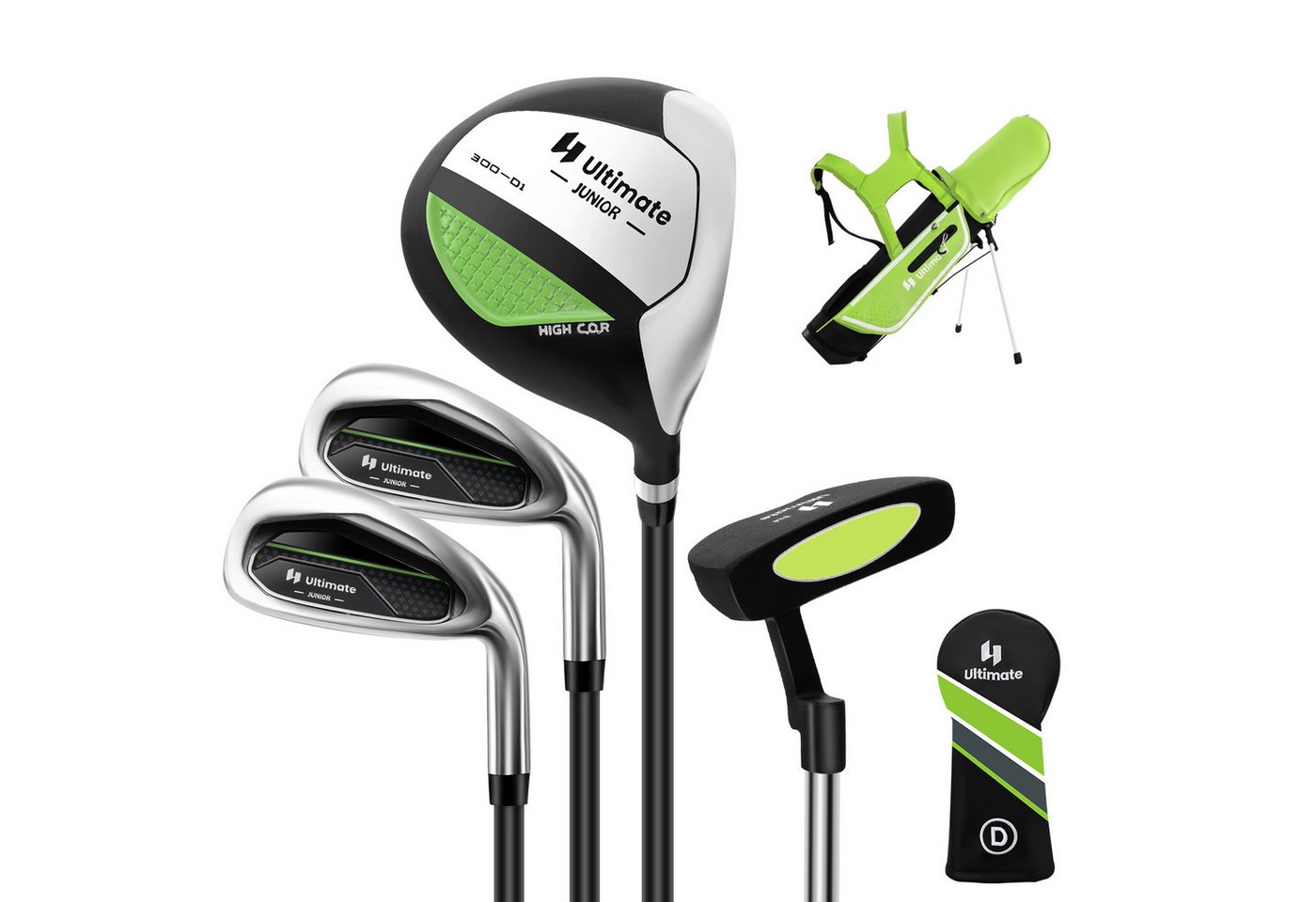 COSTWAY Golfschläger + Golfbag, 4-tlg., COSTWAY Kindergolf, Rechtshand, für Kinder von 5-7 Jahren COSTWAY Golfschläger + Golfbag, 4-tlg., COSTWAY Kindergolf, Rechtshand, für Kinder von 5-7 Jahren von COSTWAY