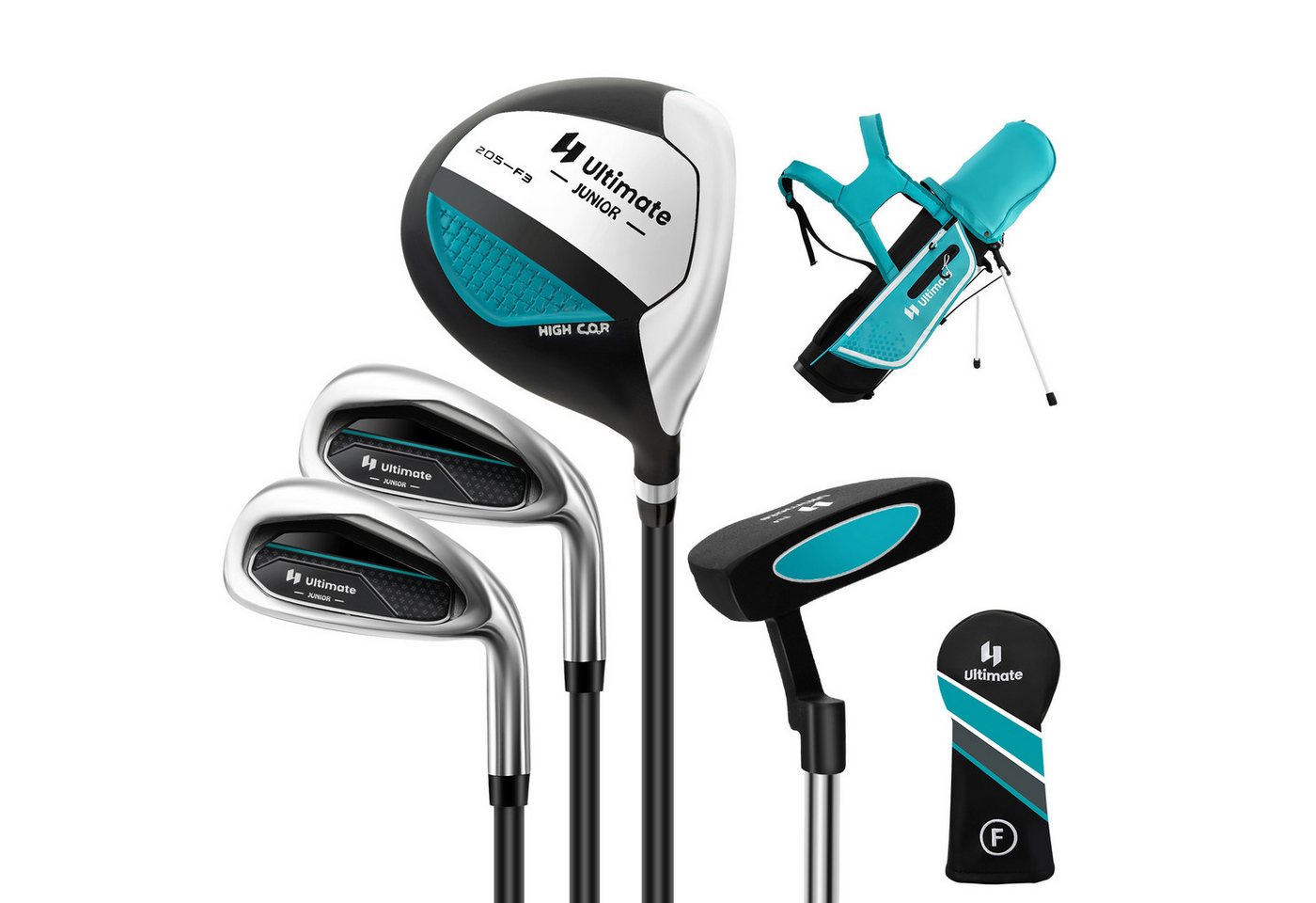 COSTWAY Golfschläger + Golfbag, 4-tlg., Rechtshand, für Kinder von 5-7 Jahren COSTWAY Golfschläger + Golfbag, 4-tlg., Rechtshand, für Kinder von 5-7 Jahren von COSTWAY