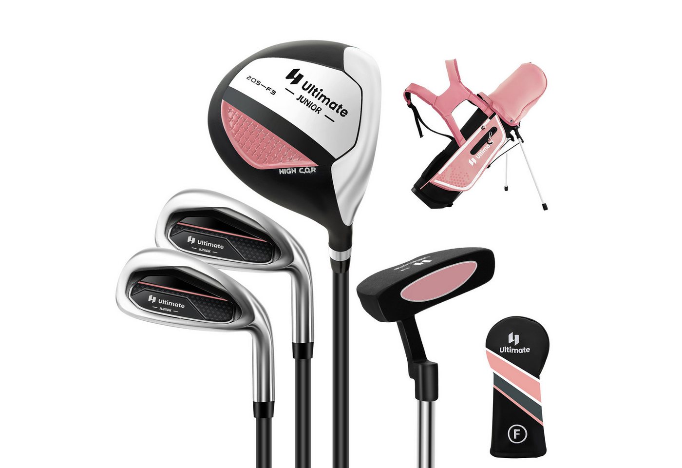 COSTWAY Golfschläger + Golfbag, 4-tlg., Rechtshand, für Kinder von 5-7 Jahren COSTWAY Golfschläger + Golfbag, 4-tlg., Rechtshand, für Kinder von 5-7 Jahren von COSTWAY
