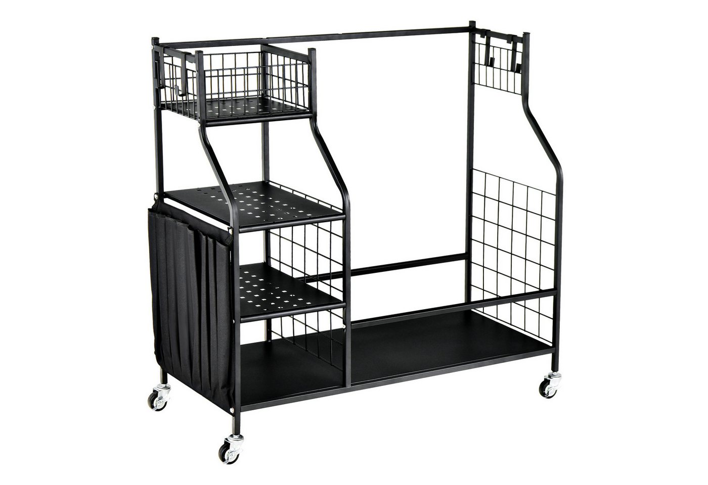 COSTWAY Golftrolley, mit Rollen & Haken, passend für 2 Golftaschen & Zubehör COSTWAY Golftrolley, mit Rollen & Haken, passend für 2 Golftaschen & Zubehör von COSTWAY