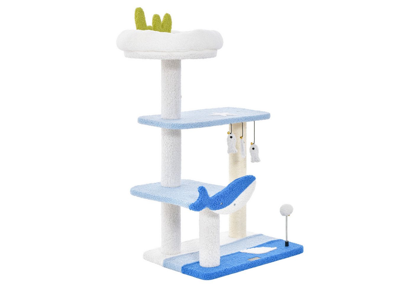 COSTWAY Kratzbaum, Katzenbaum mit hängendem Spielzeug COSTWAY Kratzbaum, Katzenbaum mit hängendem Spielzeug von COSTWAY