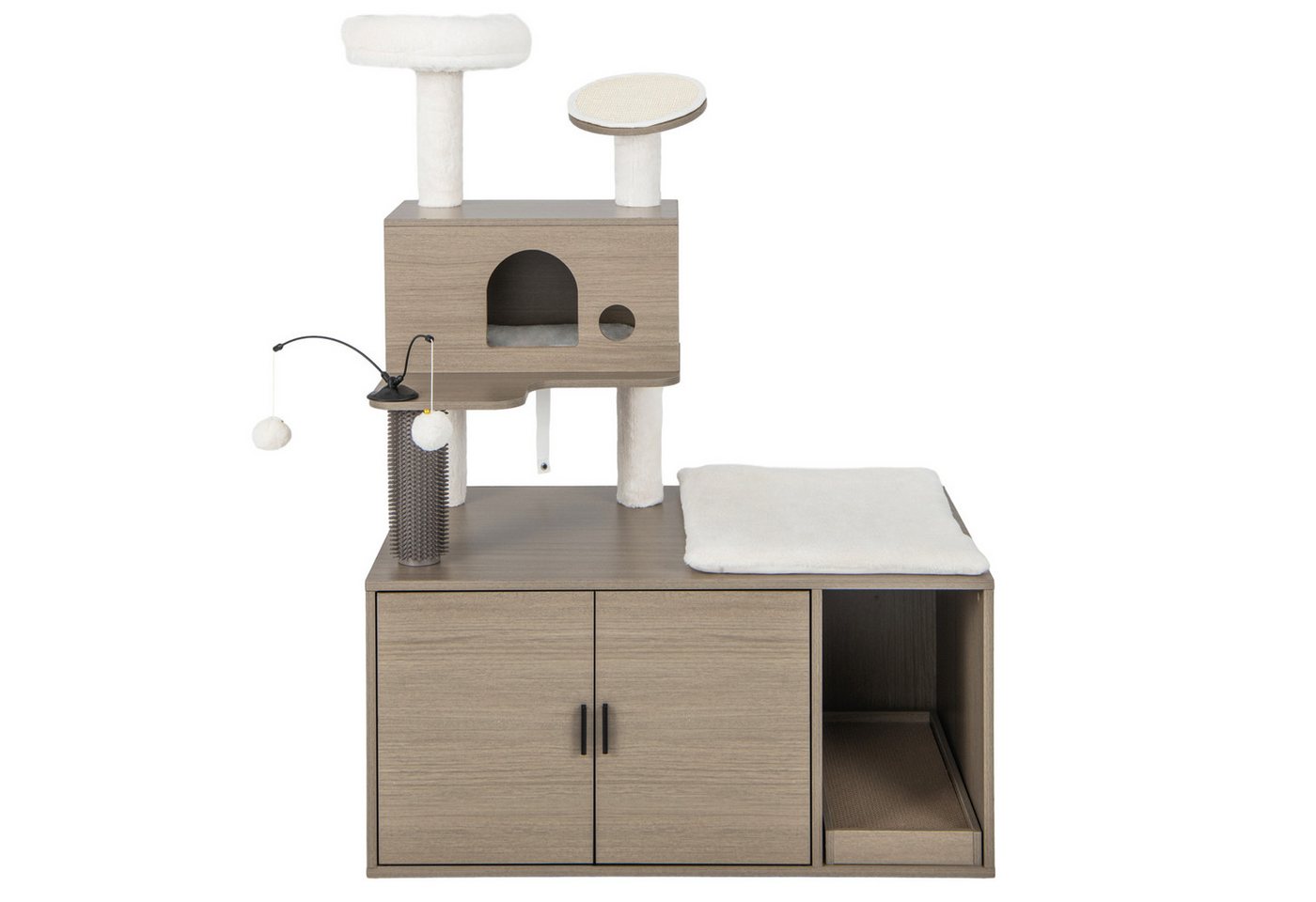 COSTWAY Kratzbaum, Sisal Katzentoilette mit Bällen COSTWAY Kratzbaum, Sisal Katzentoilette mit Bällen von COSTWAY