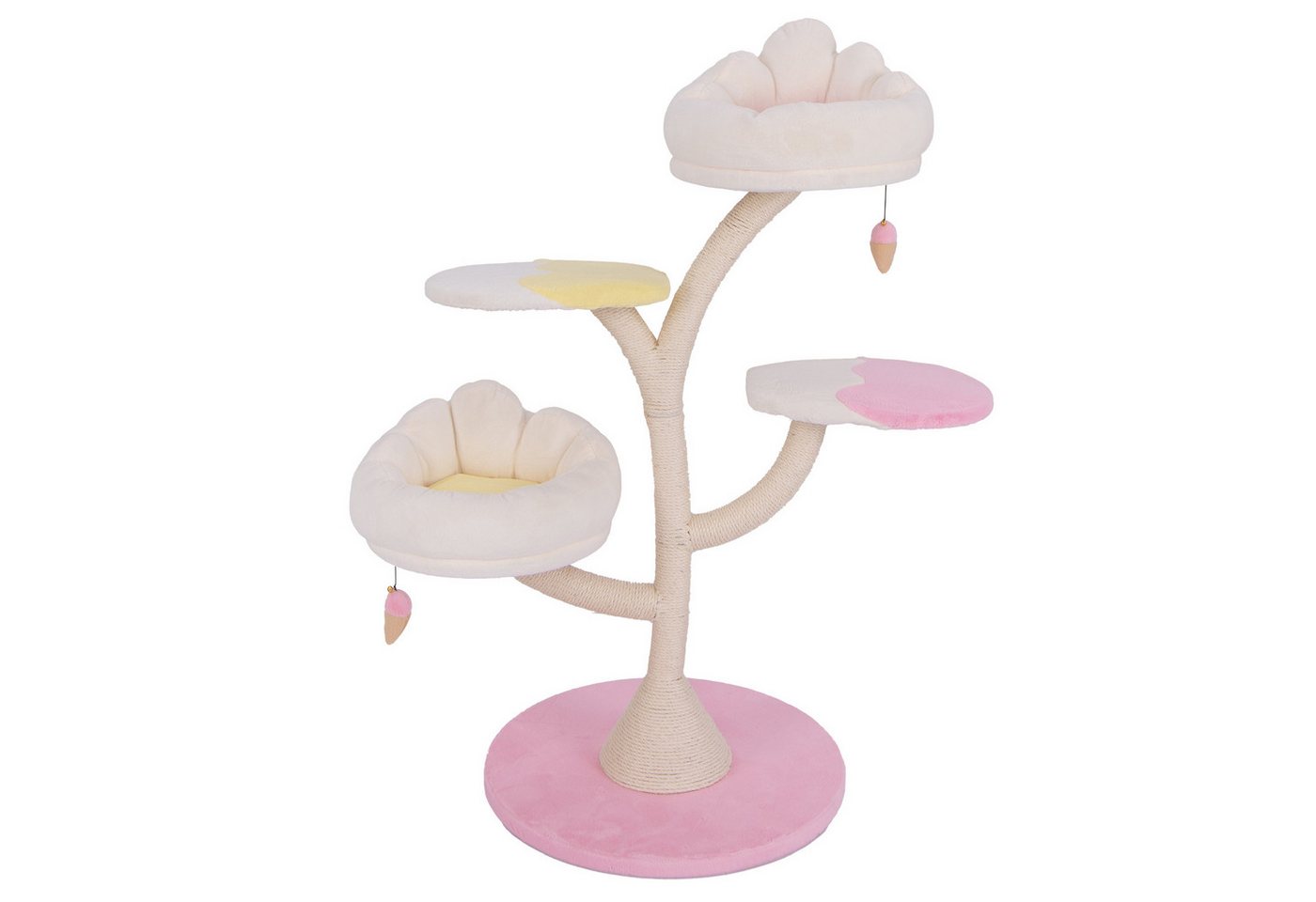 COSTWAY Kratzbaum, mit 2 Liegeflächen & 2 Plattformen & Spielball, 123cm hoch COSTWAY Kratzbaum, mit 2 Liegeflächen & 2 Plattformen & Spielball, 123cm hoch von COSTWAY