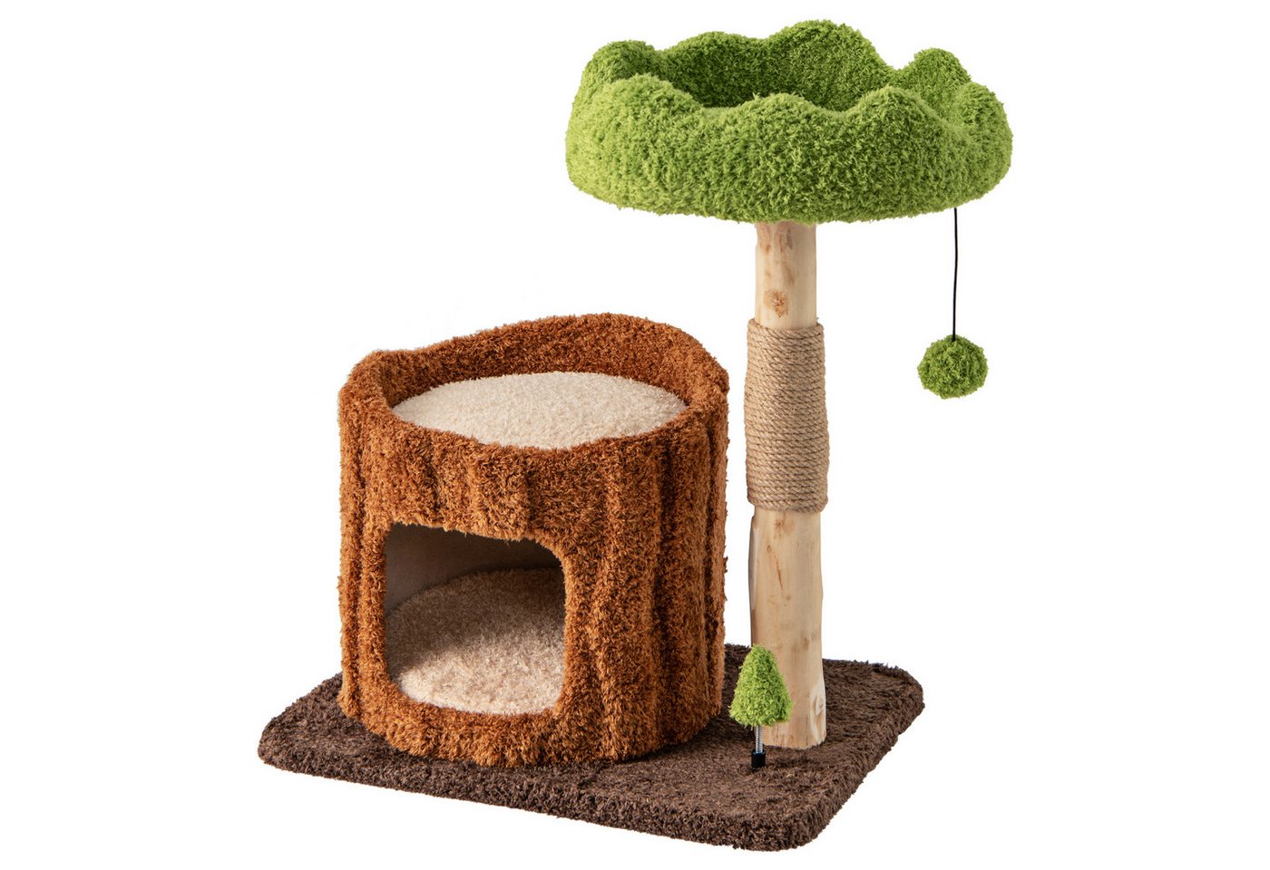 COSTWAY Kratzbaum, mit Katzenhöhle & Liegeflächen, Baumlochform, 60x46x73cm COSTWAY Kratzbaum, mit Katzenhöhle & Liegeflächen, Baumlochform, 60x46x73cm von COSTWAY