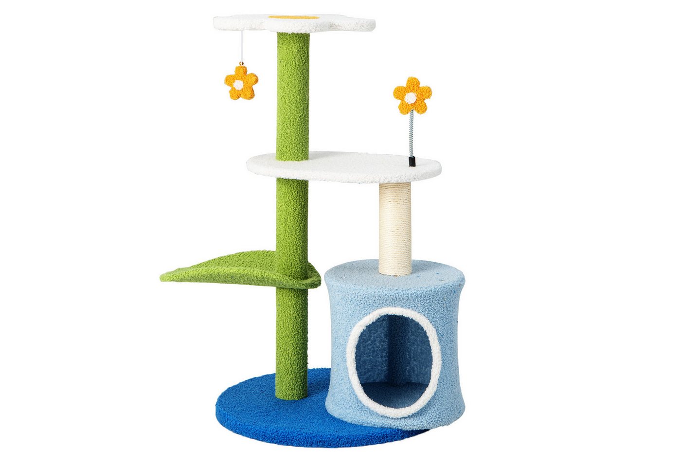 COSTWAY Kratzbaum Katzenbaum, mit Federball & klingelnde Ball COSTWAY Kratzbaum Katzenbaum, mit Federball & klingelnde Ball von COSTWAY