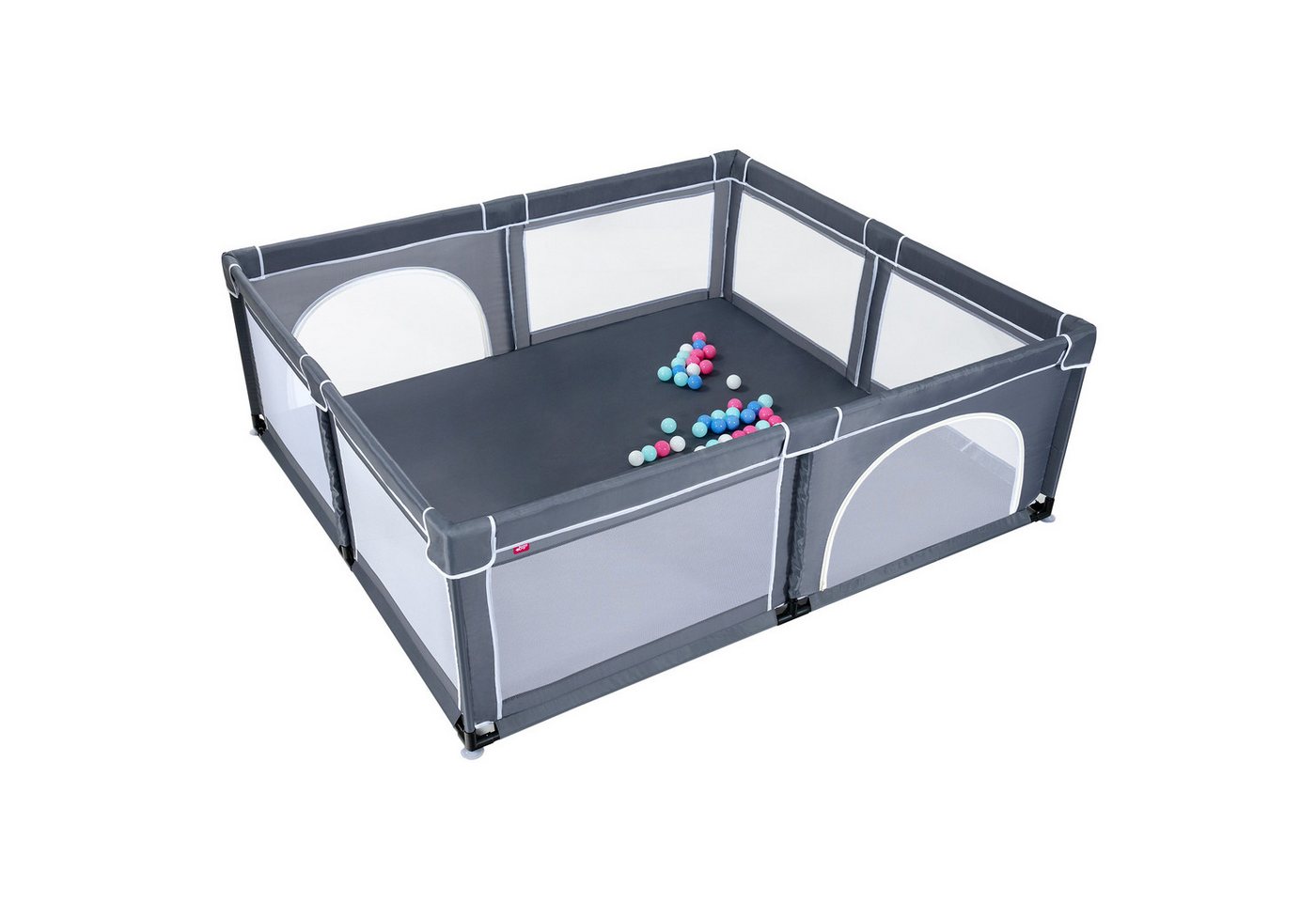 COSTWAY Laufstall Laufgitter, mit 50 Bälle, 206 x 185,5 x 68cm COSTWAY Laufstall Laufgitter, mit 50 Bälle, 206 x 185,5 x 68cm von COSTWAY
